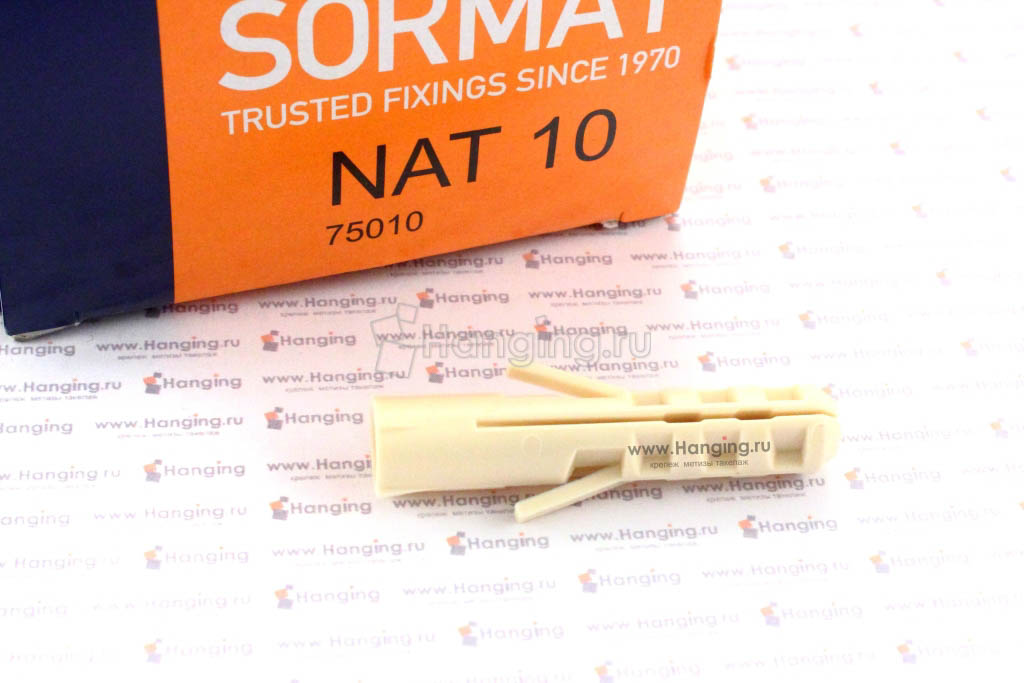 Упаковка дюбелей NAT 10 Sormat