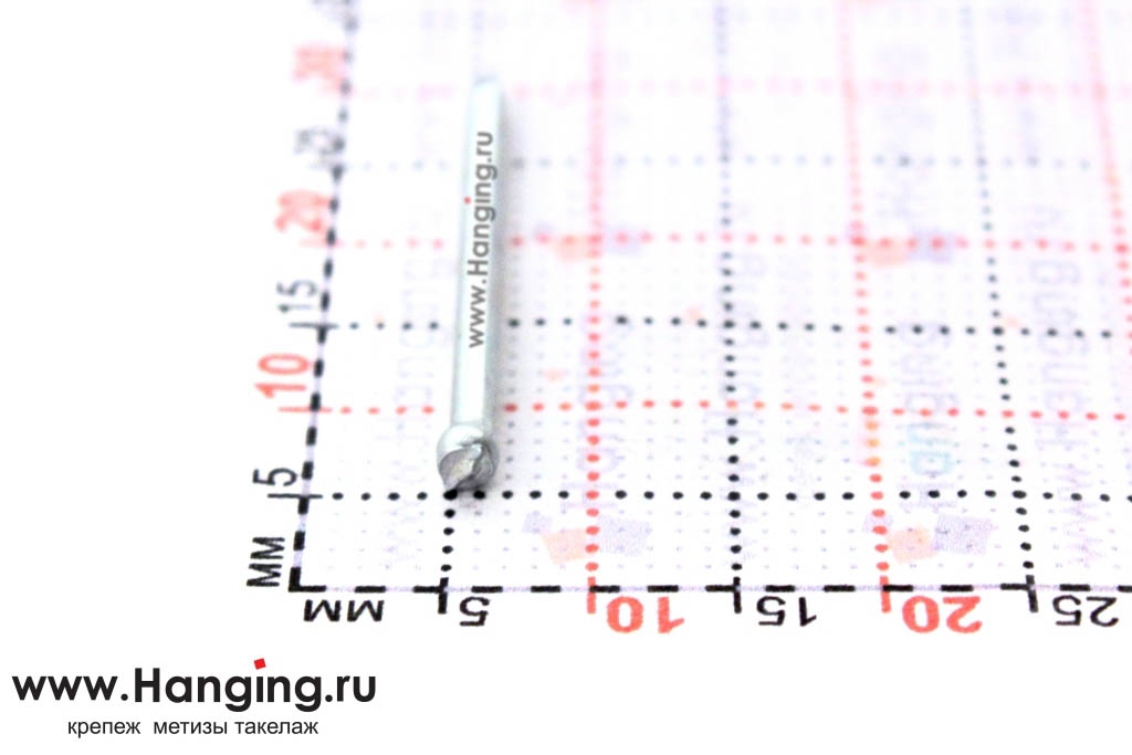 Цилиндрическая головка финишного оцинкованного гвоздя 1,6х25