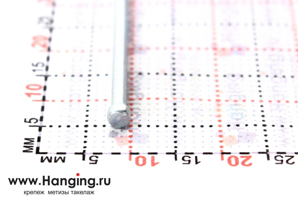 Цилиндрическая головка финишного оцинкованного гвоздя 1,8х30