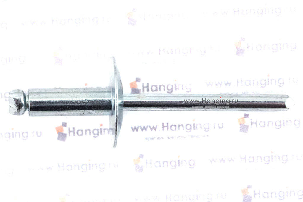 Заклепка слепая 4,8*14 (алюминий/сталь) с открытым корпусом и увеличенной выпускной головкой