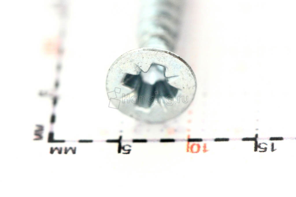 Размер головки белого самореза 3,5*30 по дереву и пластмассе