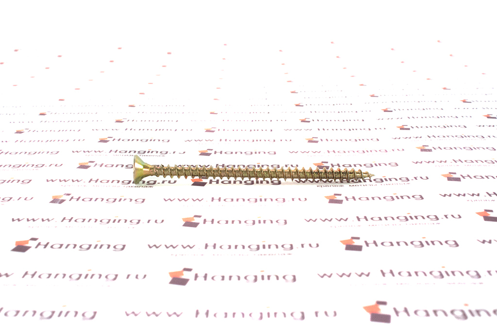 Универсальные желтопассированные оцинкованные саморезы 4,5х70 жёлтый цинк