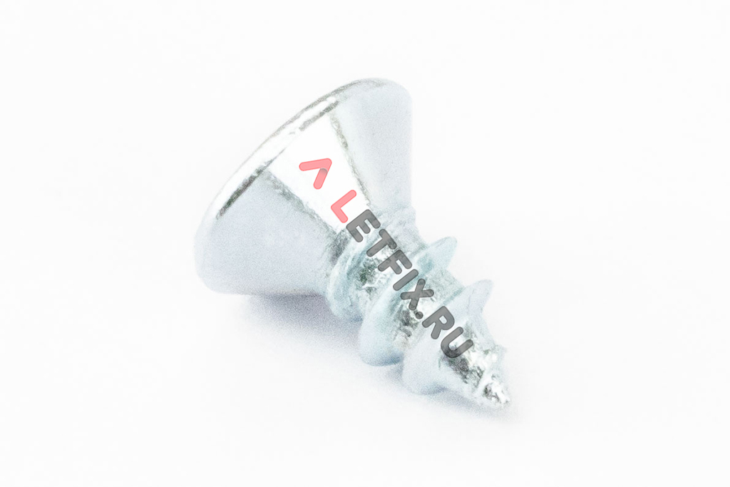Размер потайной головки с крестообразным шлицем самореза DIN 7982 С-H zn 2,9*6,5 мм