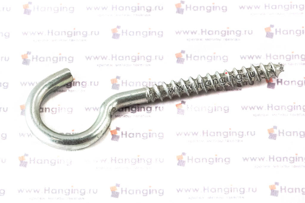 Саморез с крюком 4х30 (с полукольцом)