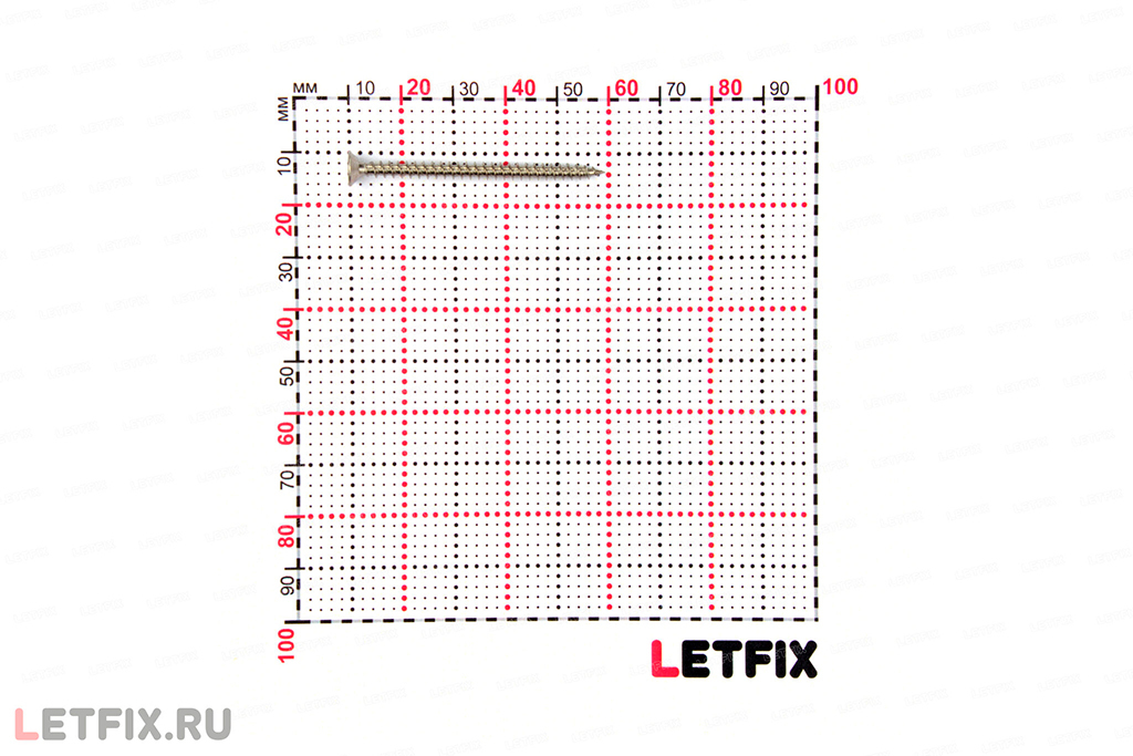 Размеры и фото саморезов универсальных нержавеющих 3.5*50 мм PZ Pozidriv