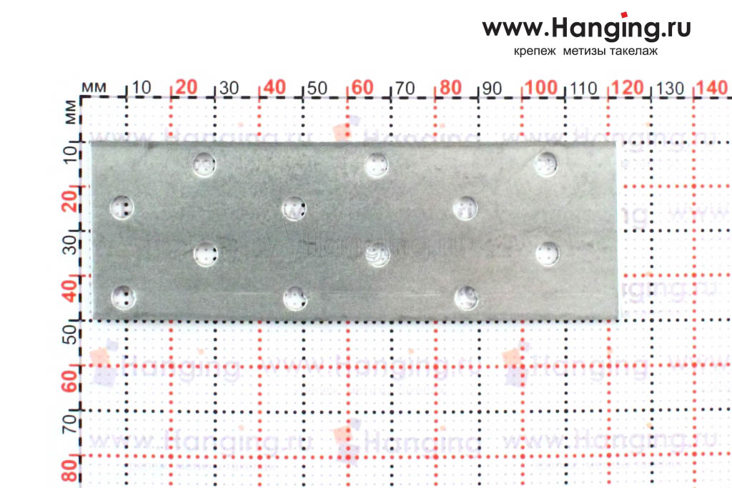 Соединительная пластина 40*120 мм толщиной 2 миллиметра