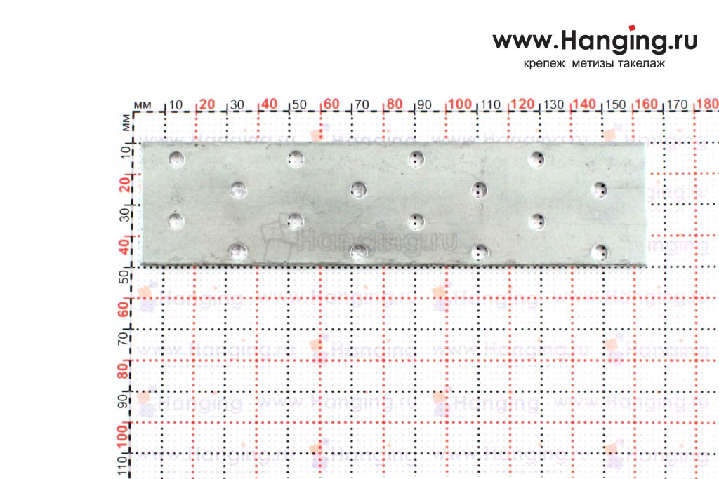 Соединительная пластина 40*160 мм толщиной 2 миллиметра