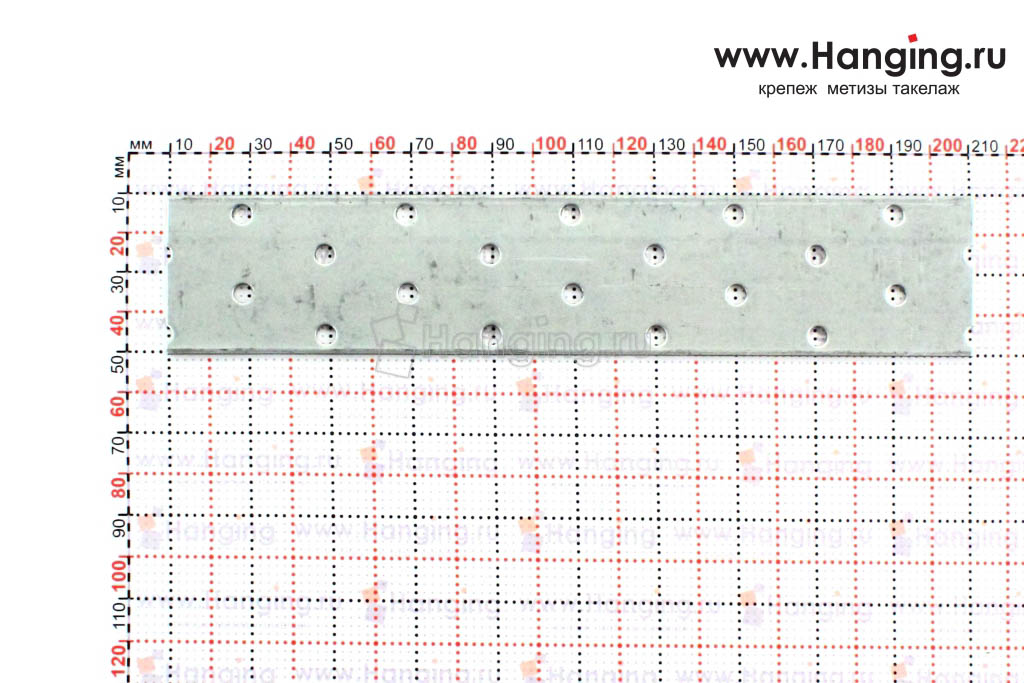 Соединительная пластина 40*200 мм толщиной 2 миллиметра