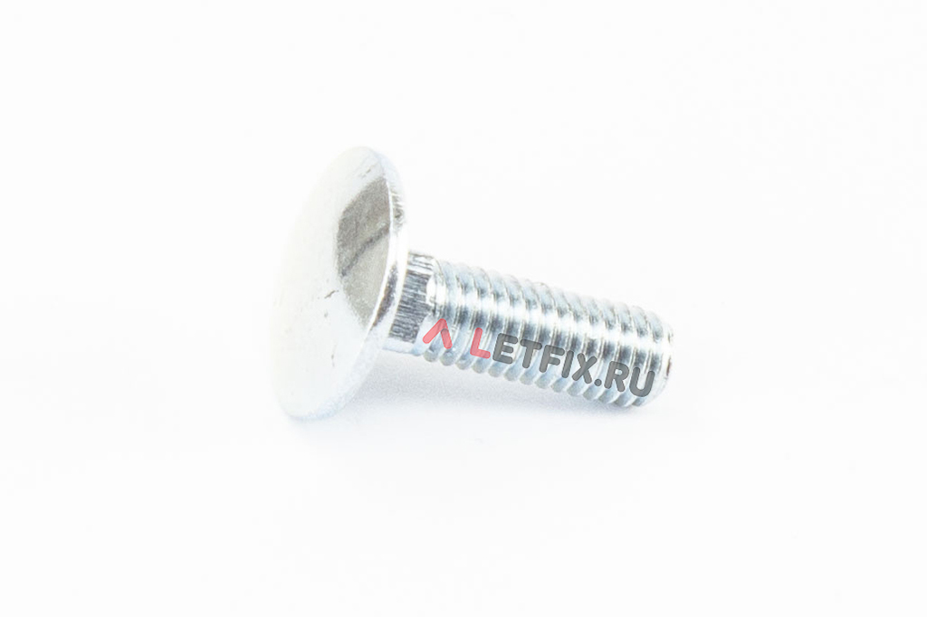 Мебельные болты М6х20 4.6 оцинкованные DIN 603