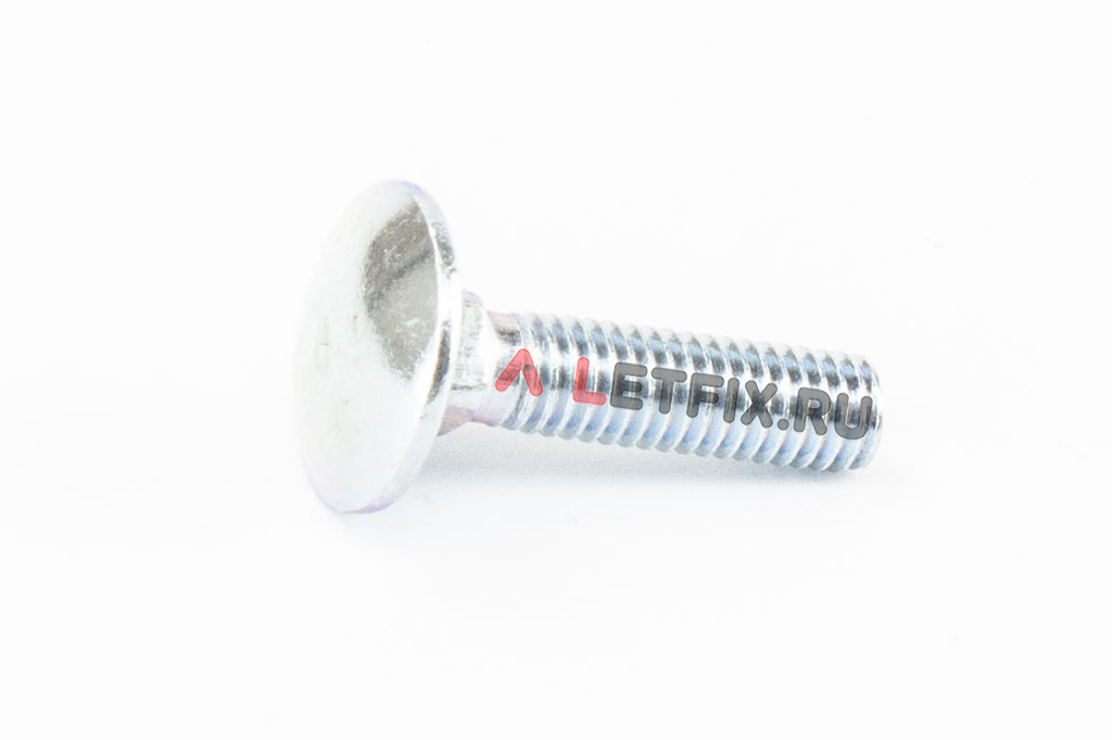 Мебельные болты М6х25 4.6 оцинкованные DIN 603