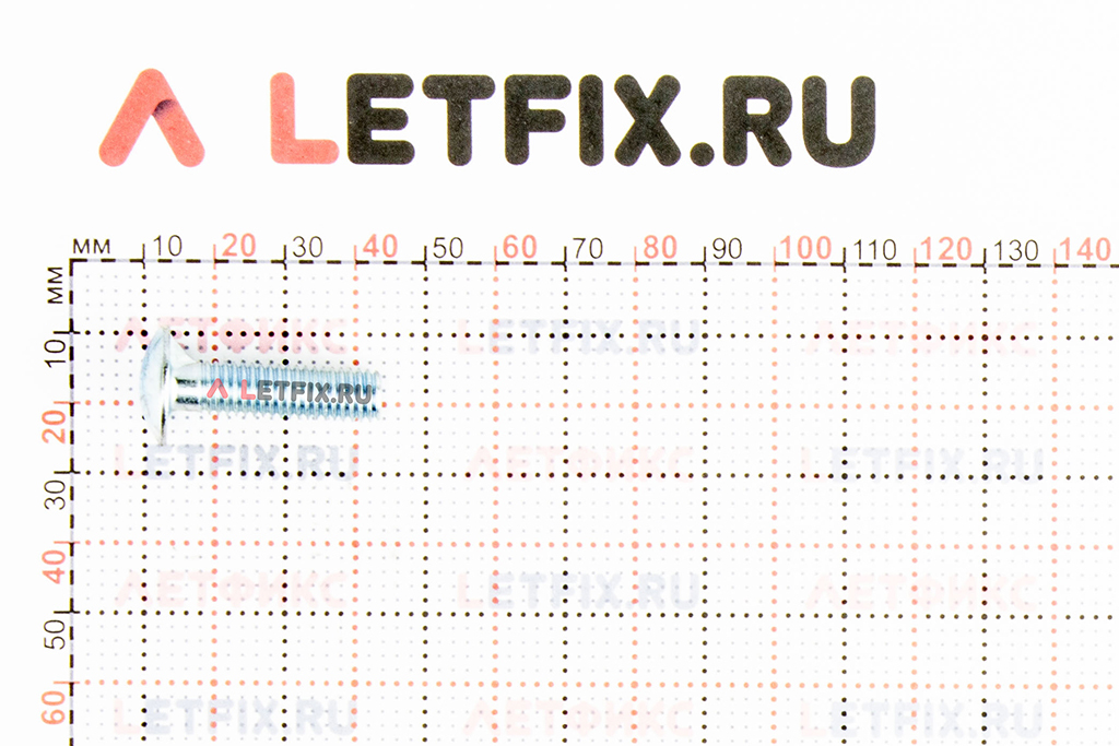 Размеры болта М8х30 класса прочности 4.6 оцинкованного DIN 603