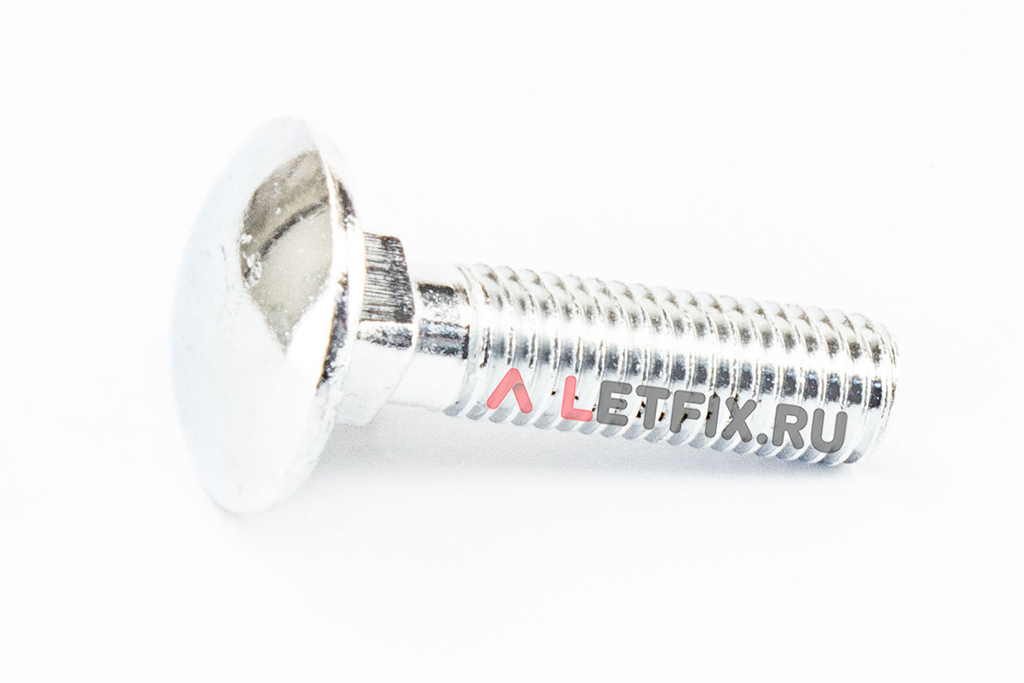 Мебельные болты М10х40 4.6 оцинкованные DIN 603