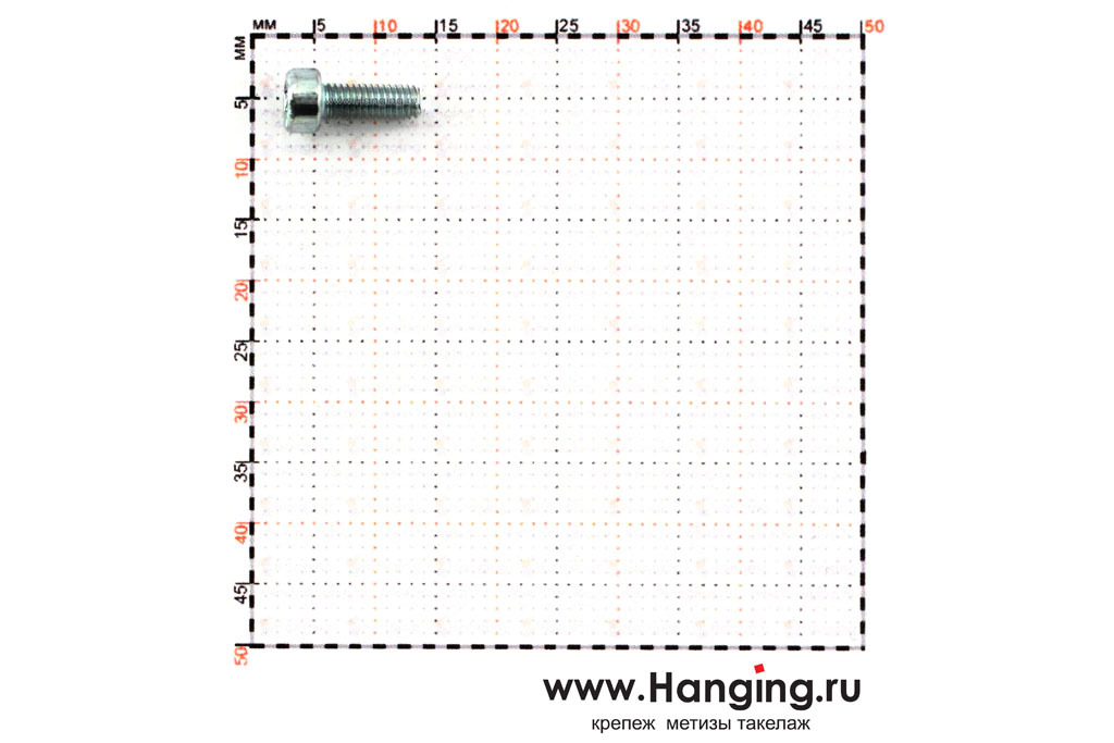 Размеры винта М3х8 с внутренним шестигранником без покрытия кл. пр. 12.9 DIN 912 (M3x8 12.9 ISO 4762)