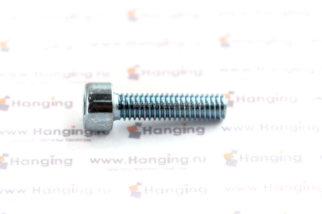 Болт (винт) DIN 912 M4x16 8.8 zn оцинкованный с полной резьбой. Винт М4х16 8.8 ГОСТ 11738-84 цинк (ГОСТ Р ИСО 4762-2012).