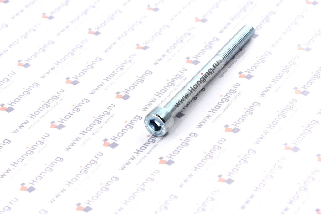 Оцинкованные винты М5х60 DIN 912 класса прочности 8.8 с неполной резьбой с внутренним шестигранником — аналог на оцинкованные винты М5х60 8.8 ГОСТ 11738-84 и М5х60 8.8 ГОСТ Р ИСО 4762-2012 (ISO 4762)