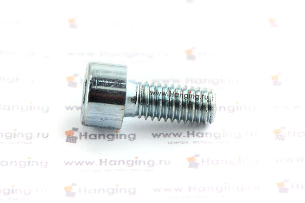 Болт (винт) DIN 912 M6x14 8.8 zn оцинкованный с полной резьбой. Винт М6х14 8.8 ГОСТ 11738-84 цинк (ГОСТ Р ИСО 4762-2012).