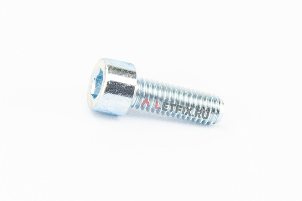 Оцинкованный болт (винт) DIN 912 M6x18 8.8 zn с цилиндрической головкой с внутренним шестигранником с полной резьбой