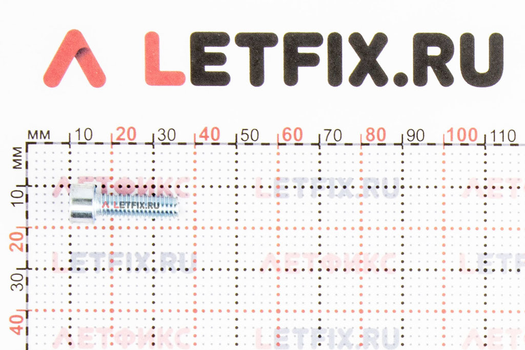 Размеры винта М6х20 с внутренним шестигранником без покрытия кл. пр. 12.9 DIN 912 (M6x20 12.9 ISO 4762)