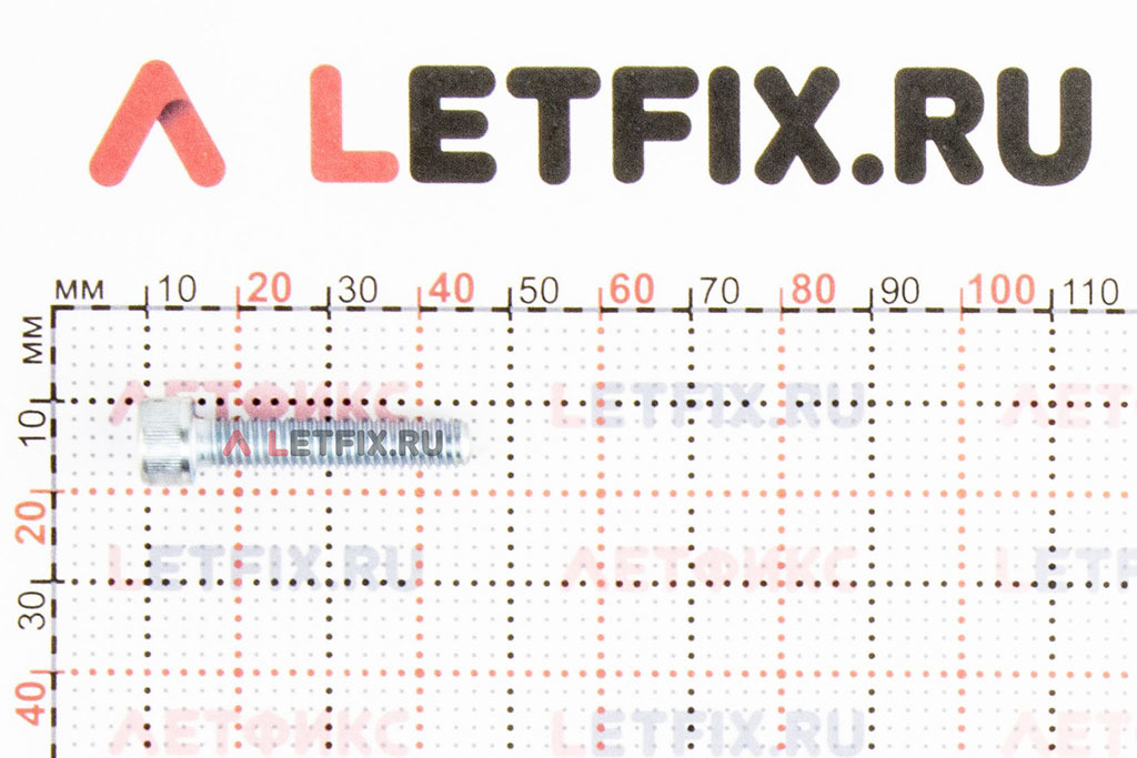 Размеры винта М6х30 с внутренним шестигранником без покрытия кл. пр. 12.9 DIN 912 (M6x30 12.9 ISO 4762)