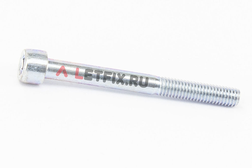 Оцинкованные винты М6х60 DIN 912 класса прочности 8.8 с неполной резьбой с внутренним шестигранником — аналог на оцинкованные винты М6х60 8.8 ГОСТ 11738-84 и М6х60 8.8 ГОСТ Р ИСО 4762-2012 (ISO 4762)