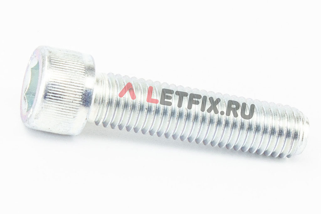 Оцинкованный болт (винт) DIN 912 M12x50 8.8 zn с цилиндрической головкой с внутренним шестигранником с полной резьбой