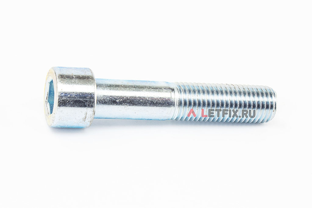 Оцинкованные винты М24х120 DIN 912 класса прочности 8.8 с неполной резьбой с внутренним шестигранником — аналог на оцинкованные винты М24х120 8.8 ГОСТ 11738-84 и М24х120 8.8 ГОСТ Р ИСО 4762-2012 (ISO 4762)