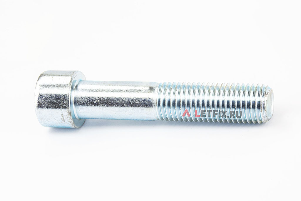Винт DIN 912 M24x120 8.8 Zn с цилиндрической головкой с внутренним шестигранником с цинковым покрытием (24*120 цинк 8.8 ГОСТ 11738-84)