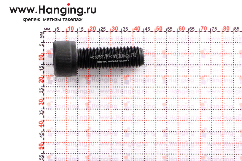 Размеры на винты с полной резьбой DIN 912 10.9 M10x30 (М10x30 10.9 ISO 4762 и М10*30 ГОСТ 11738 84 10.9 с полной резьбой)