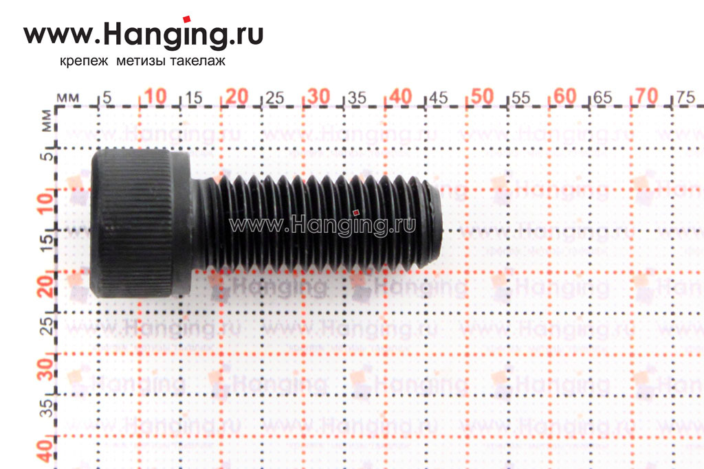 Размеры на винты с полной резьбой DIN 912 10.9 M12x30 (М12x30 10.9 ISO 4762 и М12*30 ГОСТ 11738 84 10.9 с полной резьбой)