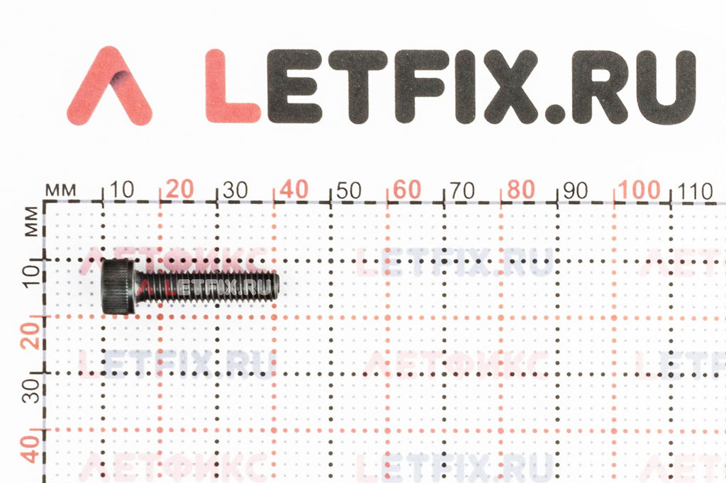 Размеры винта М6х25 с внутренним шестигранником без покрытия кл. пр. 12.9 DIN 912 (M6x25 12.9 ISO 4762)