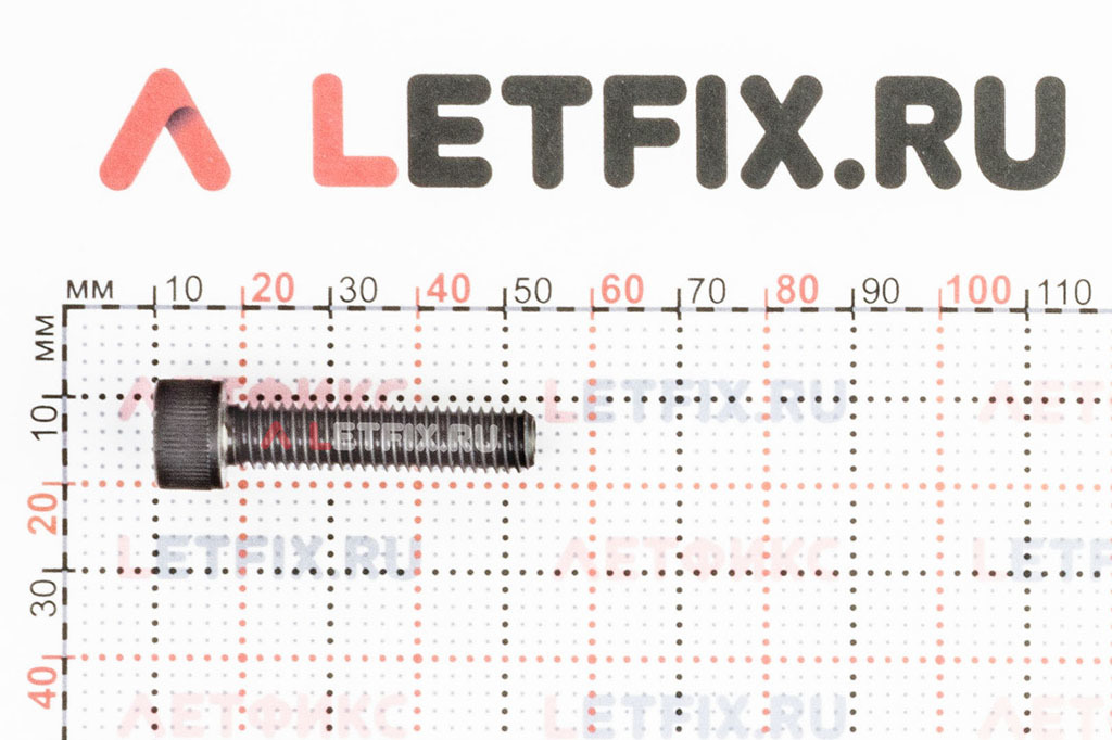 Размеры винта М8х35 с внутренним шестигранником без покрытия кл. пр. 12.9 DIN 912 (M8x35 12.9 ISO 4762)