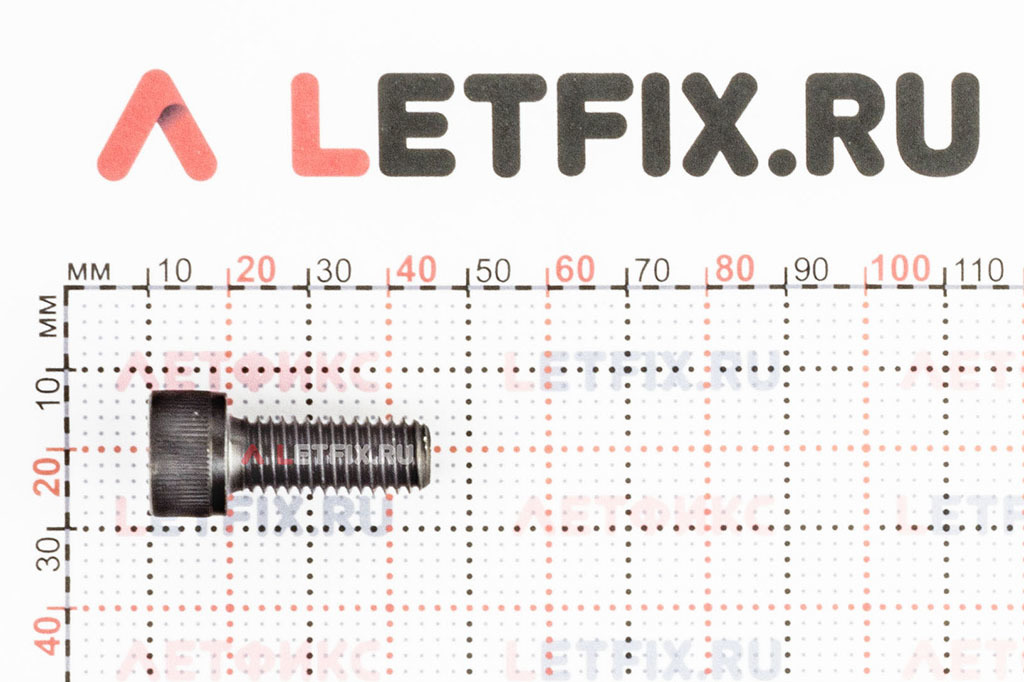 Размеры винта М10х25 с внутренним шестигранником без покрытия кл. пр. 12.9 DIN 912 (M10x25 12.9 ISO 4762)