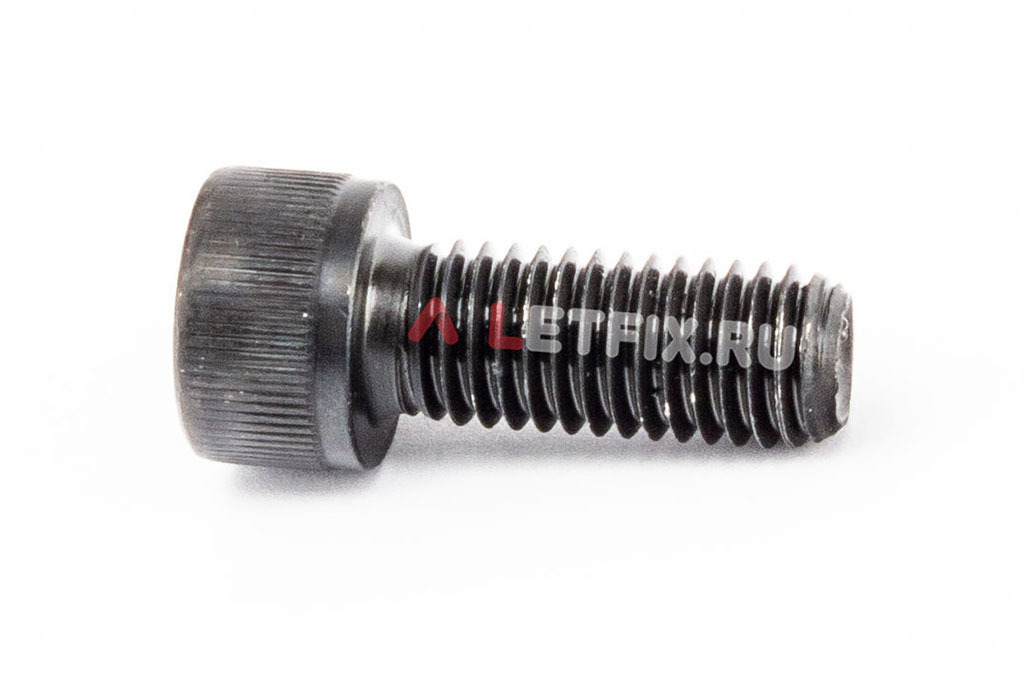 Полнорезьбовой винт DIN 912 М10х25 с цилиндрической головкой с внутренним шестигранником без покрытия класса прочности 12.9