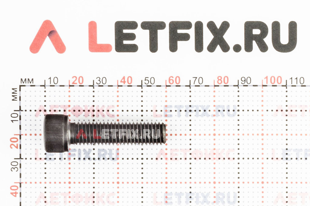Размеры винта М10х40 с внутренним шестигранником без покрытия кл. пр. 12.9 DIN 912 (M10x40 12.9 ISO 4762)
