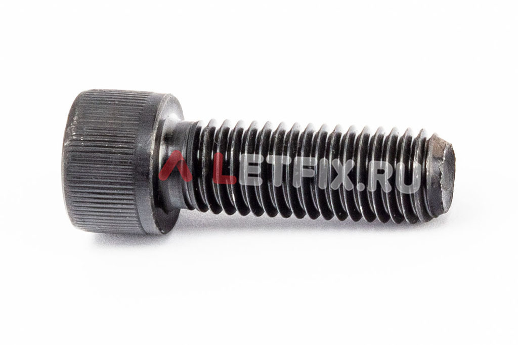 Полнорезьбовой винт DIN 912 М12х35 с цилиндрической головкой с внутренним шестигранником без покрытия класса прочности 12.9
