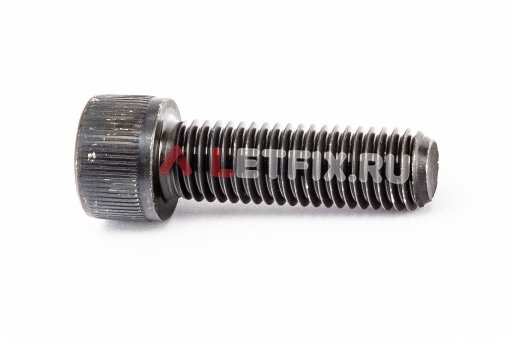 Полнорезьбовой винт DIN 912 М14х45 с цилиндрической головкой с внутренним шестигранником без покрытия класса прочности 12.9