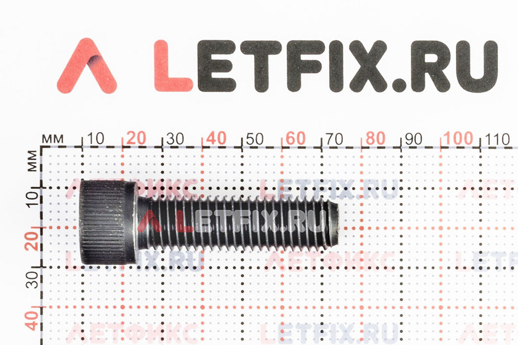 Размеры винта М14х50 с внутренним шестигранником без покрытия кл. пр. 12.9 DIN 912 (M14x50 12.9 ISO 4762)