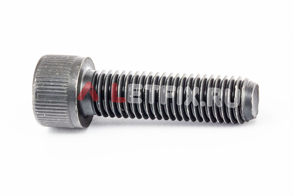 Полнорезьбовой винт DIN 912 М14х50 с цилиндрической головкой с внутренним шестигранником без покрытия класса прочности 12.9