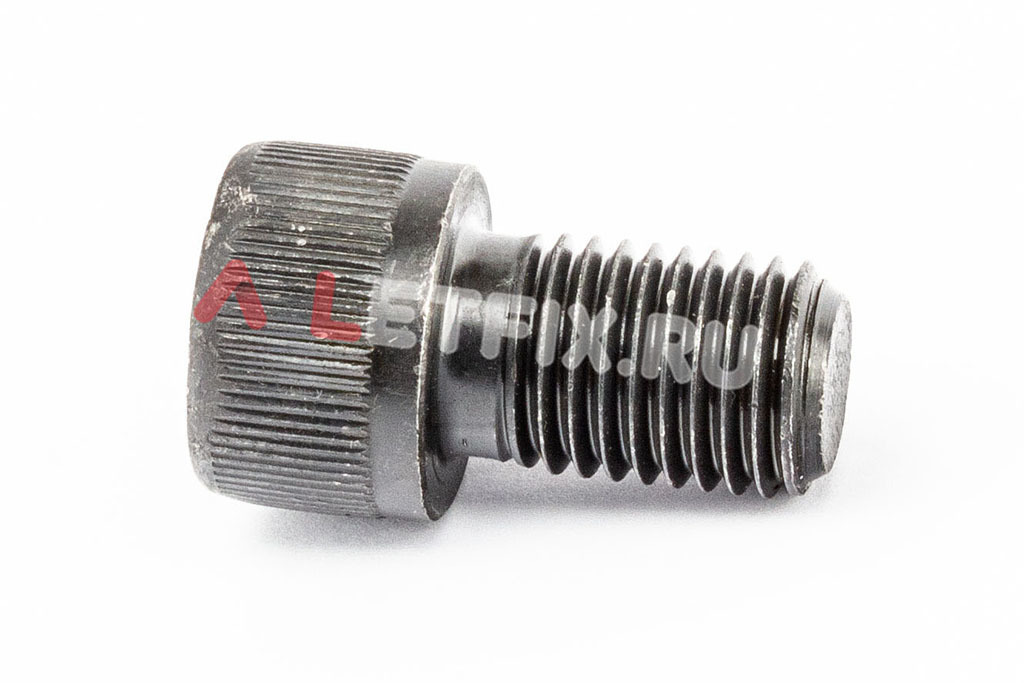 Полнорезьбовой винт DIN 912 М16х25 с цилиндрической головкой с внутренним шестигранником без покрытия класса прочности 12.9