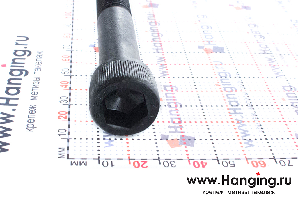 Винт DIN 912 M16x100 12.9 с цилиндрической головкой с внутренним шестигранником без покрытия (ГОСТ 11738-84)