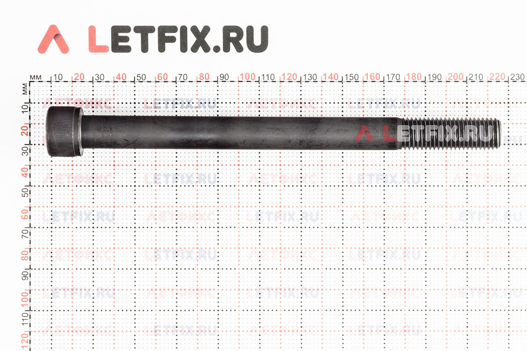 Размеры винта М16х200 DIN 912 с цилиндрической головкой с внутренним шестигранником без покрытия кл. пр. 12.9 (M16x200 12.9 ISO 4762)