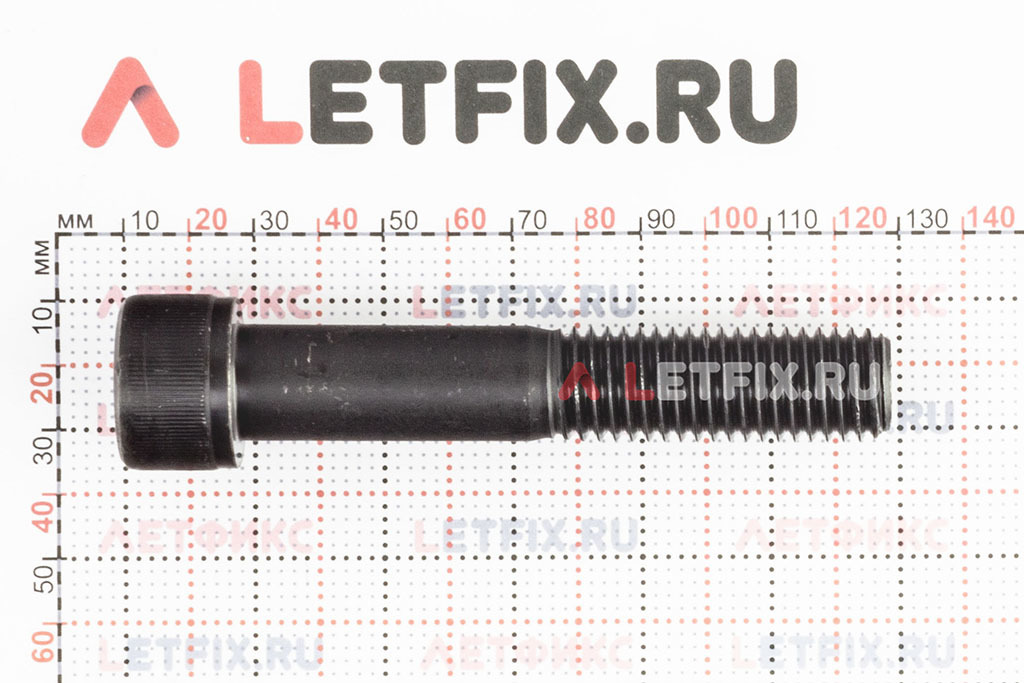 Размеры винта М18х100 DIN 912 с цилиндрической головкой с внутренним шестигранником без покрытия кл. пр. 12.9 (M18x100 12.9 ISO 4762)