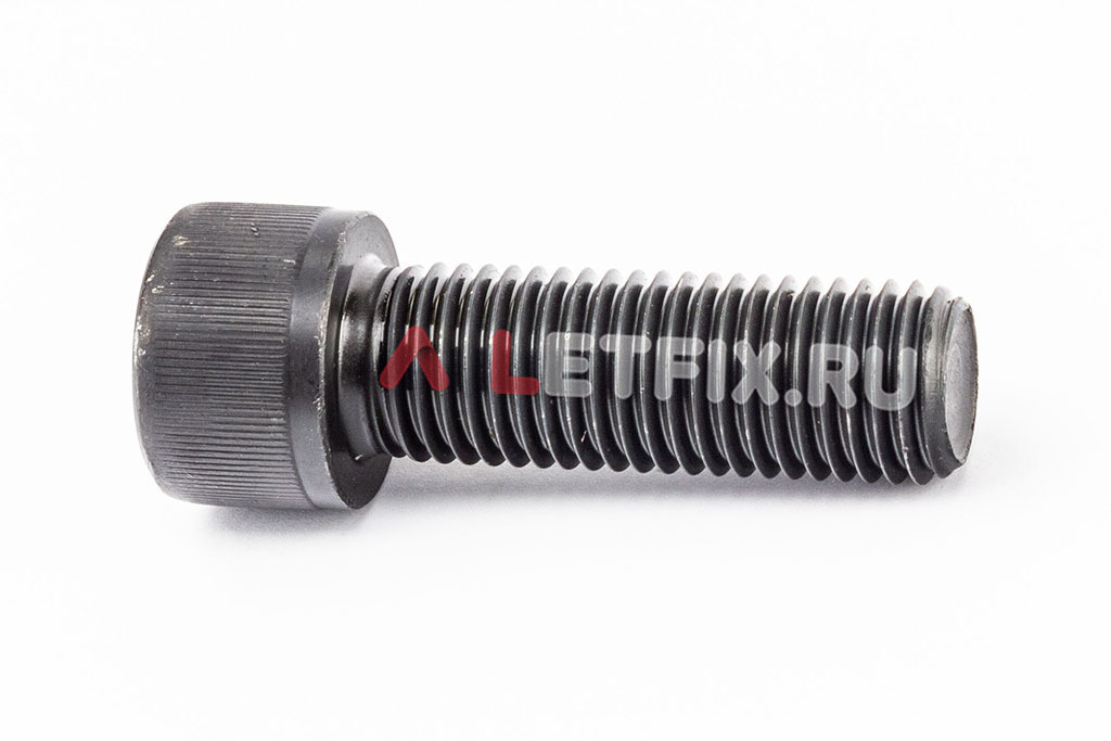 Полнорезьбовой винт DIN 912 М20х60 с цилиндрической головкой с внутренним шестигранником без покрытия класса прочности 12.9