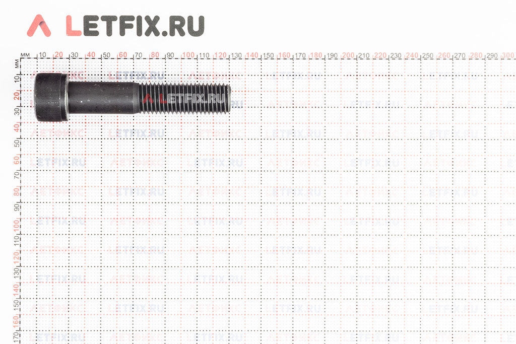 Размеры винта М20х100 DIN 912 с цилиндрической головкой с внутренним шестигранником без покрытия кл. пр. 12.9 (M20x100 12.9 ISO 4762)