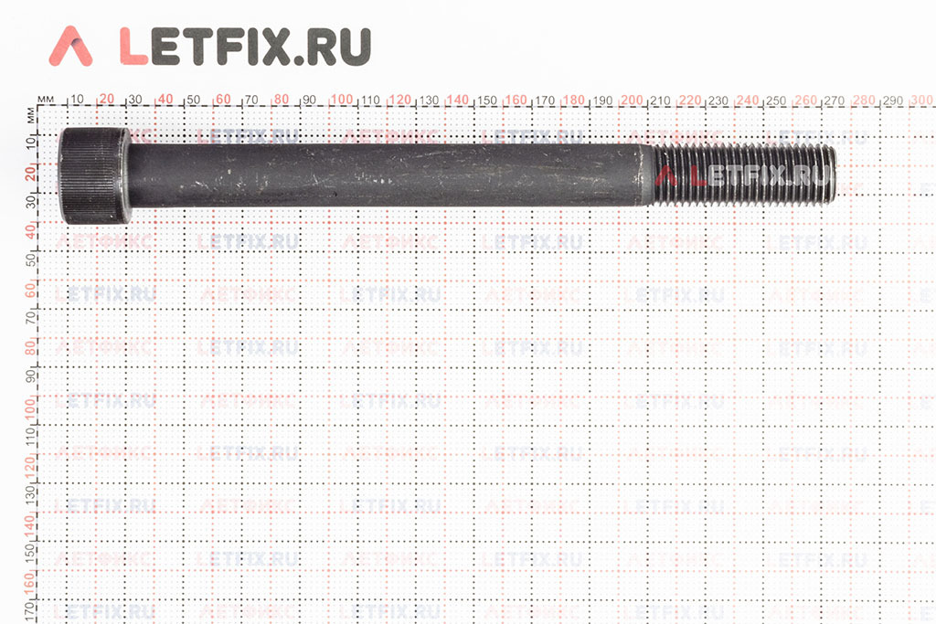 Размеры винта М22х240 DIN 912 с цилиндрической головкой с внутренним шестигранником без покрытия кл. пр. 12.9 (M22x240 12.9 ISO 4762)