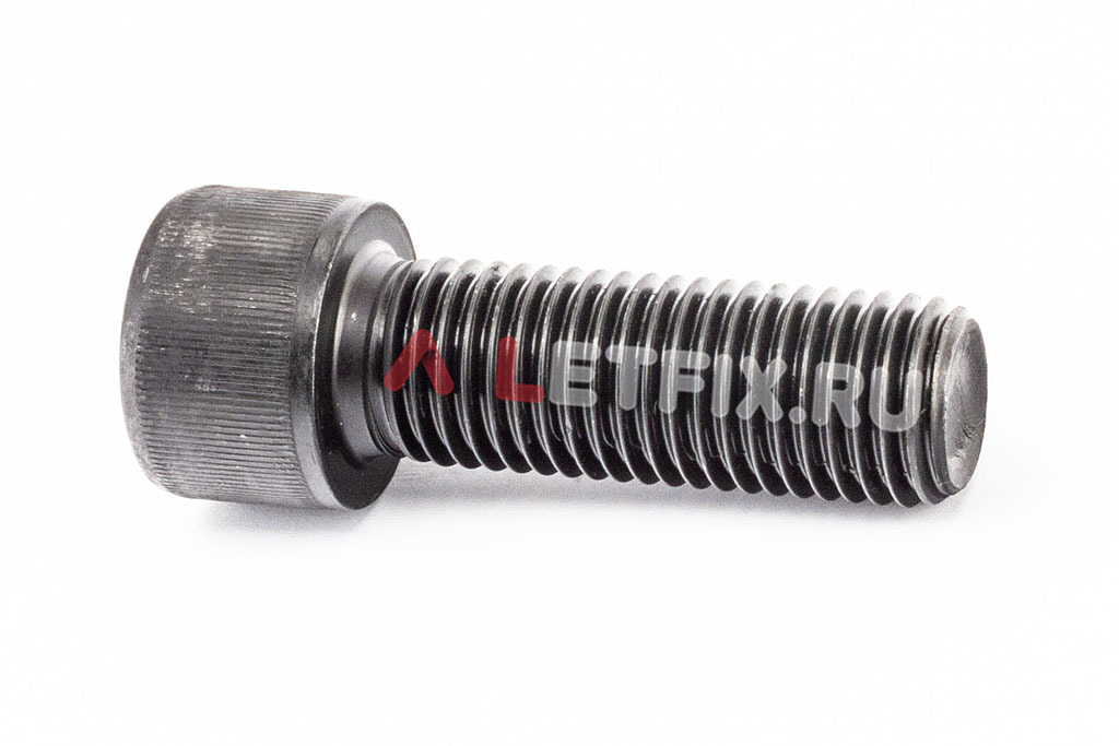 Полнорезьбовой винт DIN 912 М24х70 с цилиндрической головкой с внутренним шестигранником без покрытия класса прочности 12.9