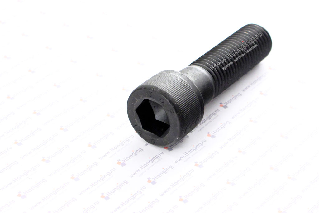 Высокопрочные винты М24х90 DIN 912 класса прочности 12.9 с неполной резьбой с внутренним шестигранником без покрытия (аналог на винты М24х90 12.9 ГОСТ 11738-84 и М24х90 12.9 ГОСТ Р ИСО 4762-2012 (ISO 4762)