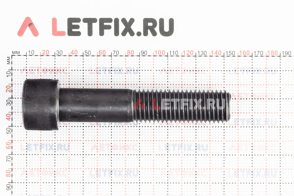 Размеры винта М24х120 DIN 912 с цилиндрической головкой с внутренним шестигранником без покрытия кл. пр. 12.9 (M24x120 12.9 ISO 4762)