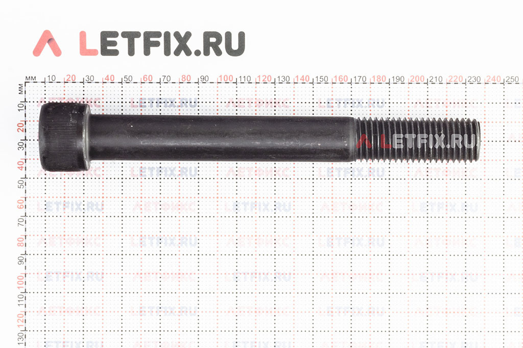 Размеры винта М24х200 DIN 912 с цилиндрической головкой с внутренним шестигранником без покрытия кл. пр. 12.9 (M24x200 12.9 ISO 4762)