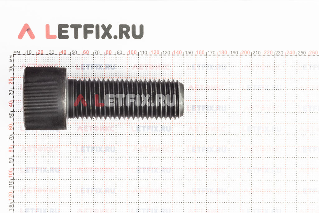 Размеры винта М36х100 с внутренним шестигранником без покрытия кл. пр. 12.9 DIN 912 (M36x100 12.9 ISO 4762)